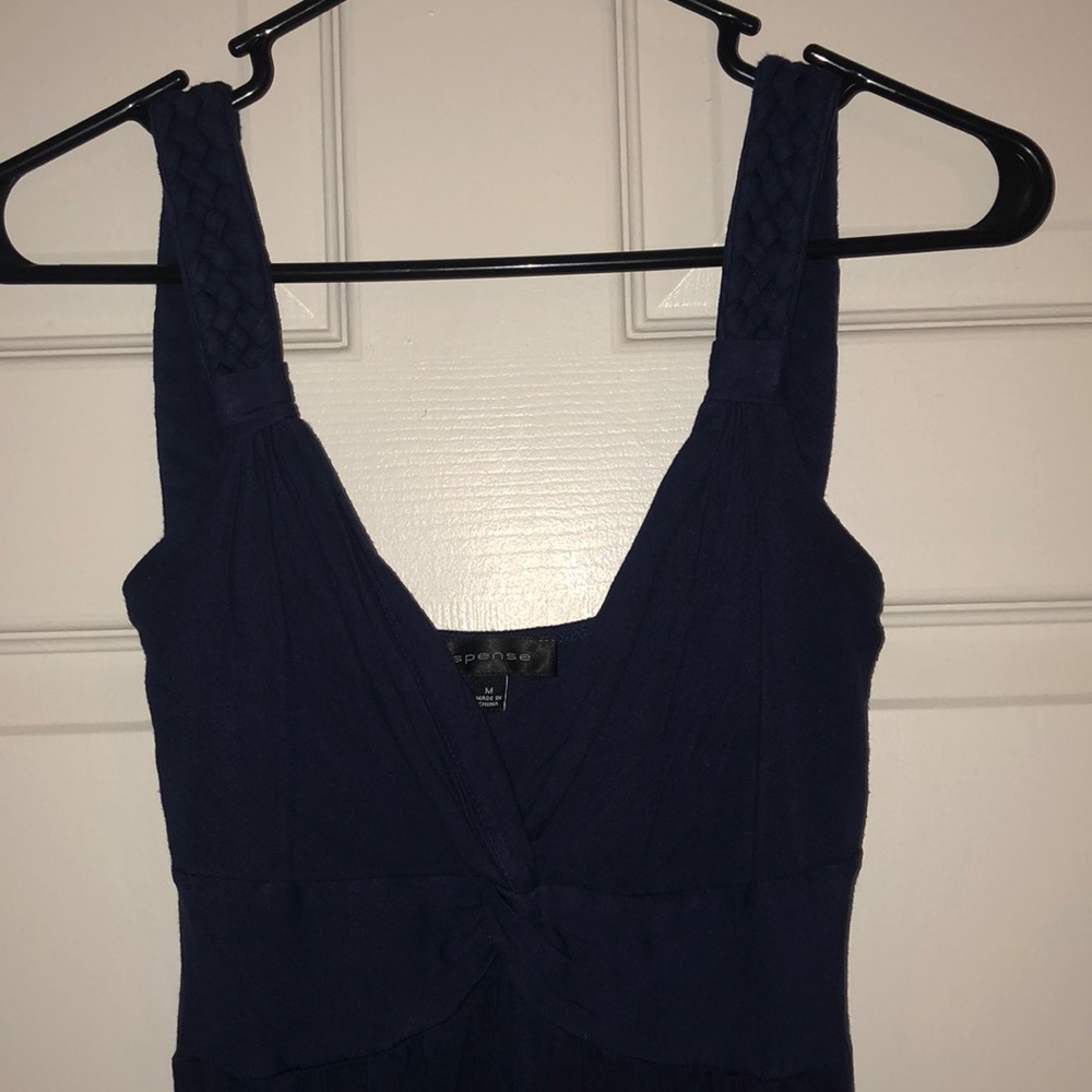 Navy blue maxi dress